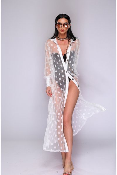 Pretty Cardigan de plaja cu buline
