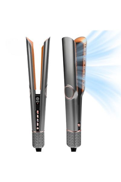 TSItech Hair straightener with hot air and dryer, 2 in 1, Power 1300W, negative ions