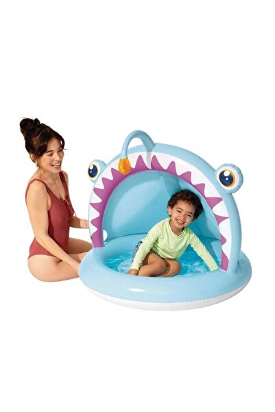 Welora Piscină interioară pentru copii cu model de pești, capacitate 45 L, di...