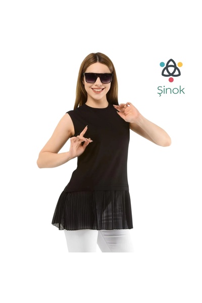 ŞİNOK Piliseli Penye İçlik Tunik
