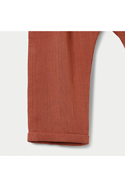 giggles Solid Pull-On Pants with Pockets and Elasticated Waistband