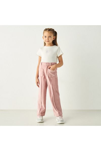 ELIGO Solid Pants with Button Closure and Pockets