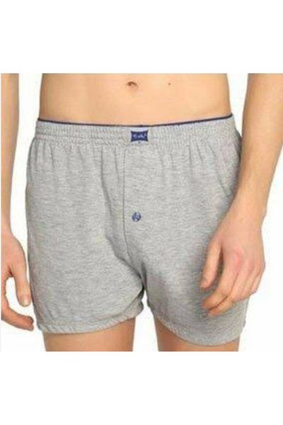 By Tutku Men's Combed Cotton Towel Boxer - Size 2XL - Gray