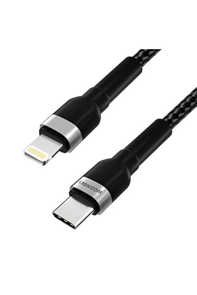 WOZINSKY Kabel przewód do iPhone USB-C - Lightning PD 30W 1m czarny