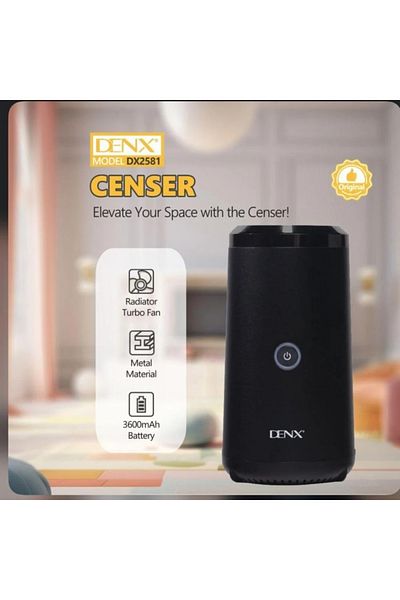 Denx مبخرة إلكترونية محمولة مصممة لتبخير البخور والعود
