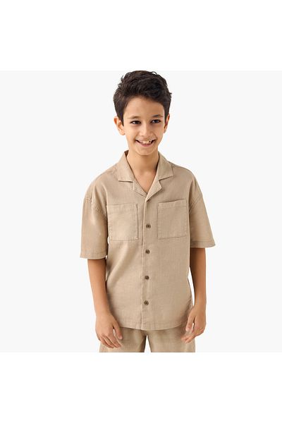 Juniors Solid Shirt and Shorts Set