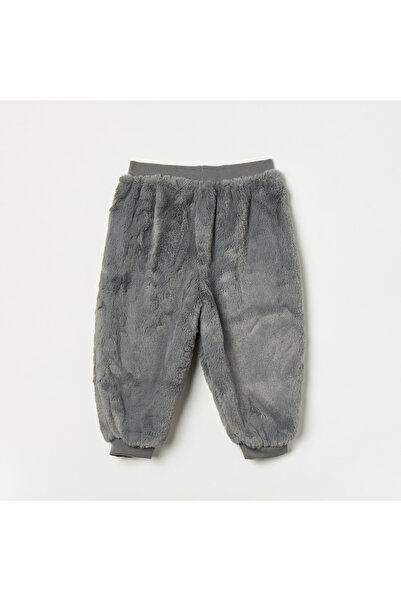 giggles Faux Fur Textured Joggers with Elasticated Waistband