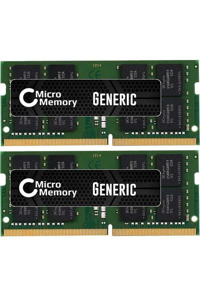 CoreParts Modul de memorie DDR4 SO-DIMM de 32 GB, 2666 MHz - Kit 2 x 16 GB, MMKN149-32 GB