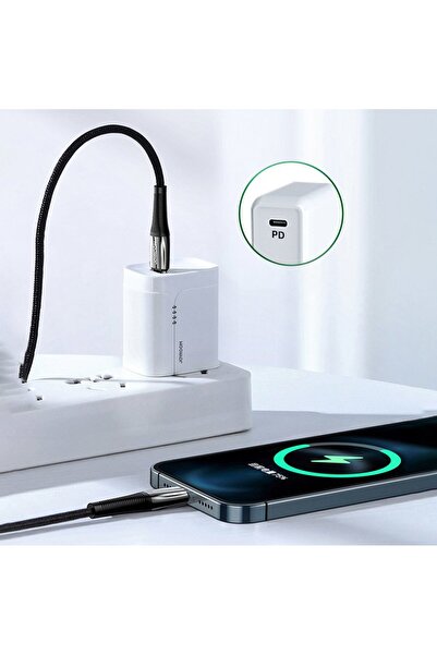 Joyroom Cablu pentru iPhone USB-C - Lightning Power Delivery 20W 2.4A 1.2m roșu