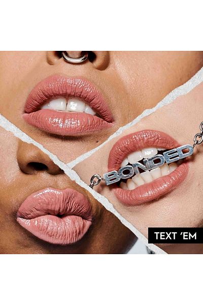 Urban Decay أحمر شفاه سائل لامع يدوم طويلًا من فايس ليب بوند تيكست إي إم، لون وردي باهت، 6 مل