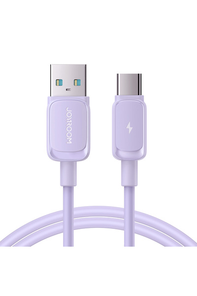 Joyroom Kabel przewód USB-A - USB-C 3A 1.2m fioletowy