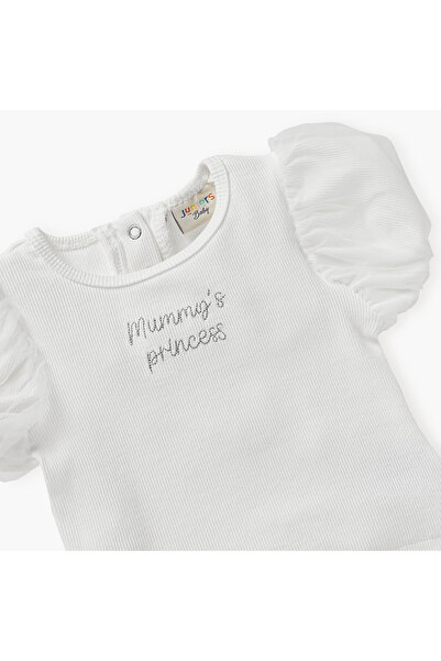 Juniors Embroidered Top and Skirt Set