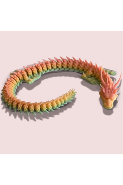 MYCRAFT3D Eklemli ve Hareketli Rainbow Ejderha