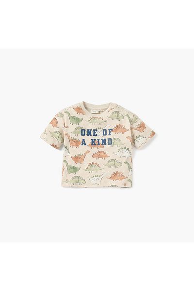 Juniors Dinosaur Print T-shirt and Joggers Set
