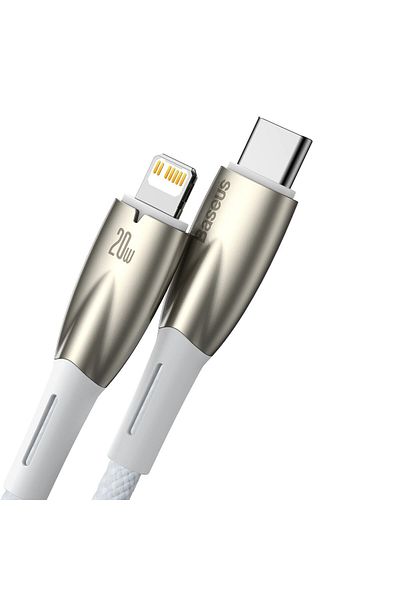Baseus Kabel przewód do szybkiego ładowania iPhone USB-C - Lightning 480Mb/s PD 20W 1m biały
