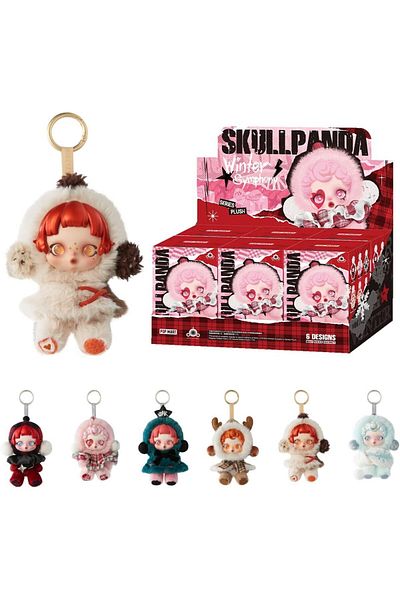 Teknojet Teknoloji İçin En İyi Adres Skullpanda Winter Symphony Series Plush Figures, Full Set, 6Li Action & Collection Figures