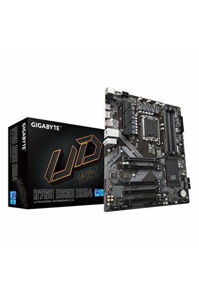 Gigabyte B760 DS3H DDR4 (5333MHz)OC M.2 HDMI/DP/USB-C PCIe 4.0 1700P ATX Anakart