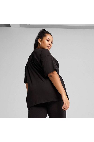 Puma Μπλούζα Ess Relaxed T-shirt, Μαύρο, Γυναικείο