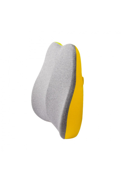 OEM Pernă lombară ortopedică cu spumă cu memorie și husă lavabilă, galbenă