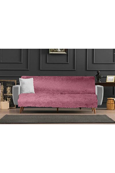 VELLUTO غطاء مقعد إسفنجي مخملي غير منقوش بلون سادة غير قابل للانزلاق