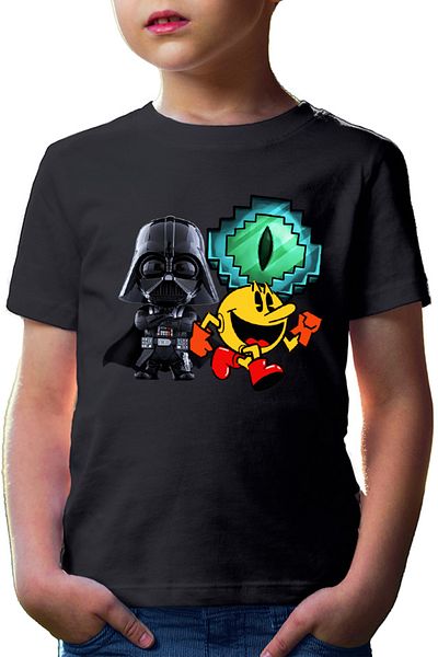 OEM Tricou copii Pac Man Darth Vader Ender Eye Minecraft