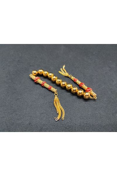 İskeçe Exclusive Low Sterling Silver Prayer Beads Double Piece Nakkaş İmame Zaza Model Certified 8149