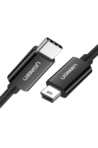 Ugreen Kabel przewód USB-C - miniUSB 480Mbps 1m czarny