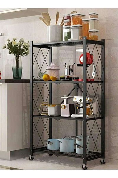 CME 4-Shelf Foldable Iron Storage Cabinet