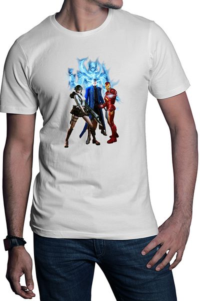 OEM Tricou barbati Ironman Devil May Cry Vergil Lady Demons