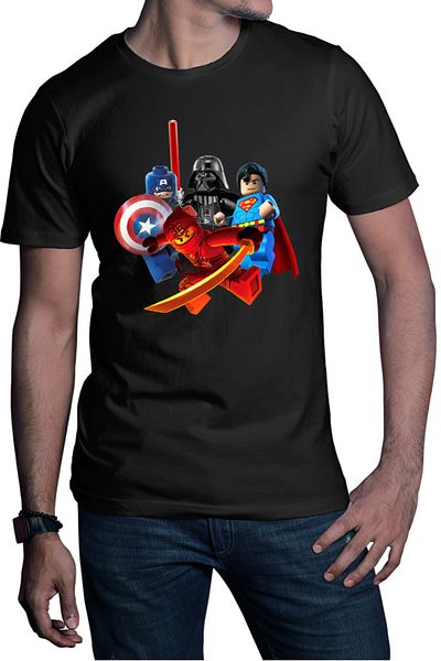 OEM Tricou barbati Heroes Group Superman Darth Vader Captain America