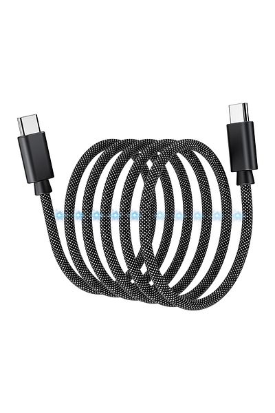 CHOETECH Kabel przewód USB-C 100W PD z organizerem magnetycznym 1.2m - czarny
