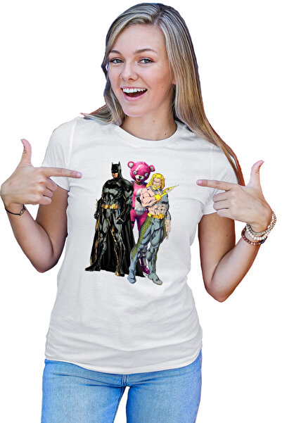 OEM Tricou Femei Batman Aquaman Fortnite Pink Fluffy Skin Weapons