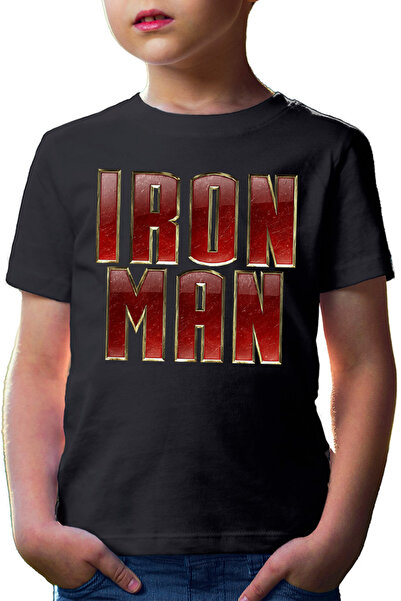OEM Tricou copii Ironman Logo Metal Comics Cartoons American Accident
