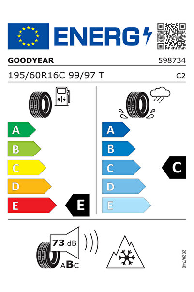Goodyear 195/60r16c 99/97t Wınt Command Cargo Oto Kış Lastiği (ÜRETİM YILI: 2025)