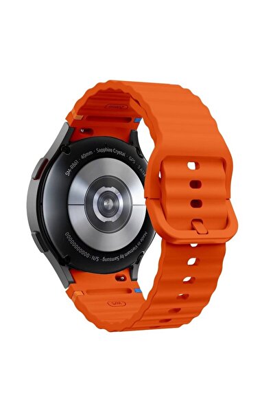 Tech-Protect Curea sport din silicon compatibilă cu Samsung Galaxy Watch 4/5/6/7/FE 40 mm portocalie