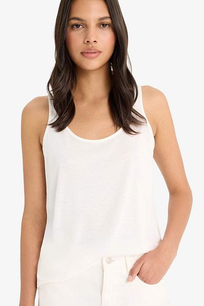 DeFacto Regular Fit Basic Απλό Στρογγυλό Λαιμό Basic Απλό Μονόχρωμο Μπλουζάκι F3618AX25SM