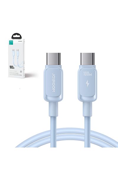 Joyroom Cablu USB-C - USB-C 100W 1.2m albastru