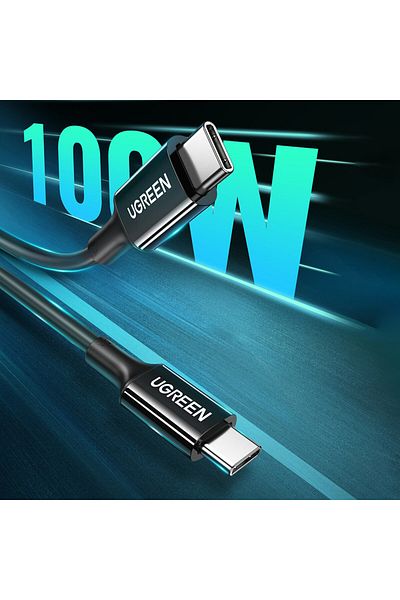 Ugreen Kabel przewód USB-C 5A szybkie ładowanie PD QC 1m biały