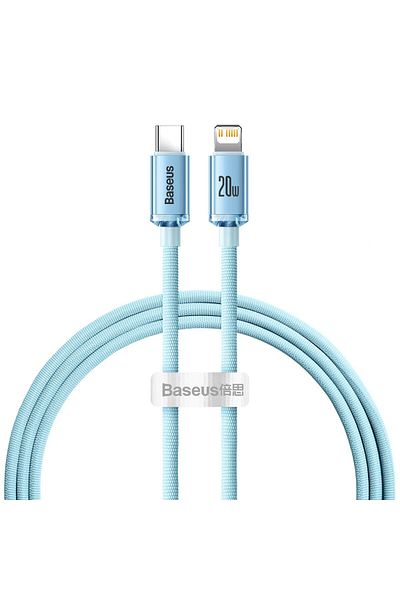 Baseus Kabel przewód USB-C Iphone Lightning szybkie ładowanie 20W 1.2m niebieski