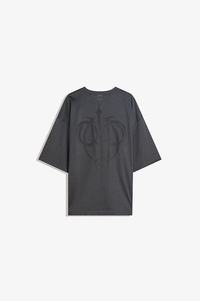 Bershka Short-sleeved mesh T-shirt