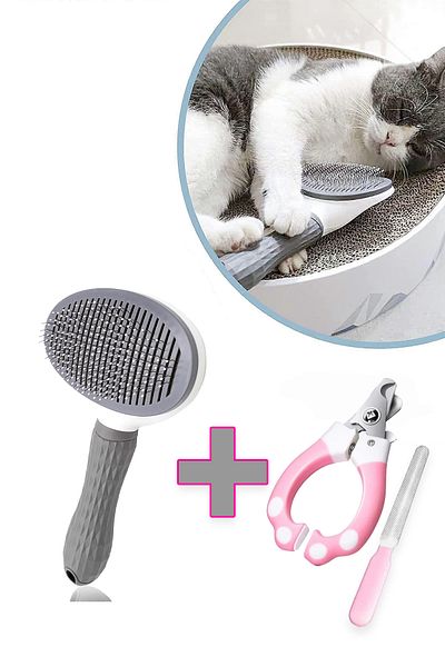 Beatitude Automatic Hair Collector Pet Nail Clipper Automatic Key Cat Dog Hair Hair Collection Brush