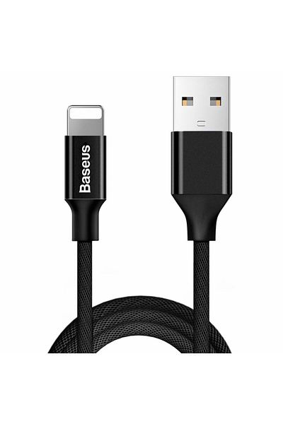Baseus Kabel przewód w materiałowym oplocie USB - iPhone Lightning 1.8m - czarny