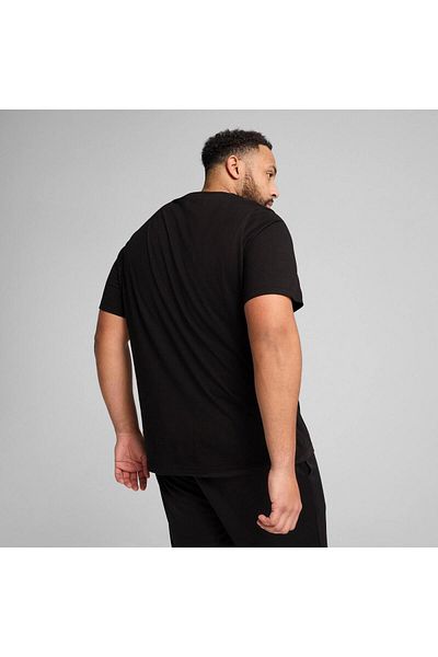 Puma Μπλούζα Ess No. 1 με λογότυπο, μαύρο, ανδρικό