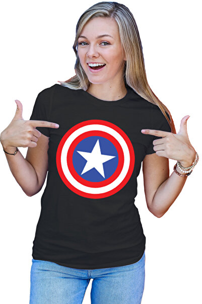 OEM Women's Captain America Cool Powerful Control Abilities T-Shirt