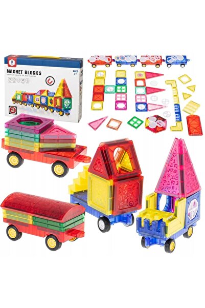 Glow Goods Set Piese Magnetice de Construit Educational si Creativ pentru Copii, Glow Goods, Multiple Posibilit