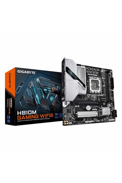 Gigabyte H810M Gaming WiFi6 DDR5 (6400MHz)OC M.2 HDMI/DP PCIe 4.0 1851P mATX Anakart