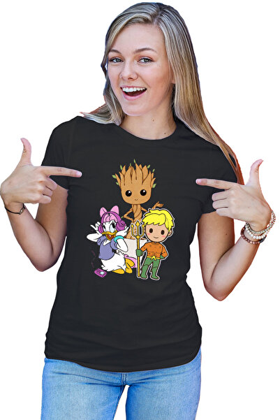 OEM Tricou Femei Aquaman Baby Groot Daisy Duck Cartoon
