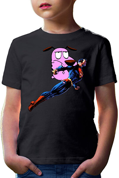 OEM Tricou copii Σούπερμαν Θάρρος Δειλός Σκύλος Τρομακτικό Μύγα