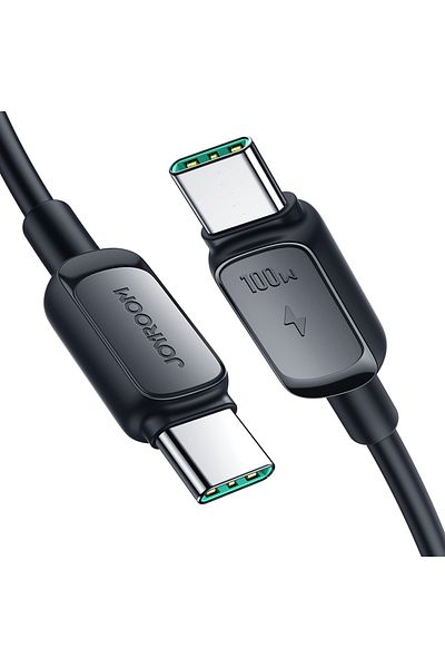 Joyroom Kabel przewód USB-C - USB-C 100W 1.2m czarny