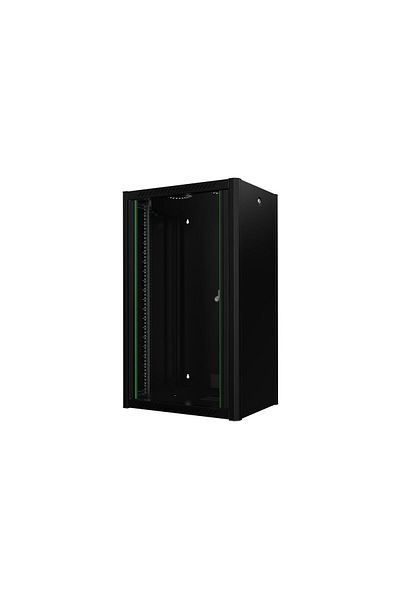Inna marka Szafka ścienna Lanview 19" 20U 600x450x1000mm - Czarna, RWP20U45BL